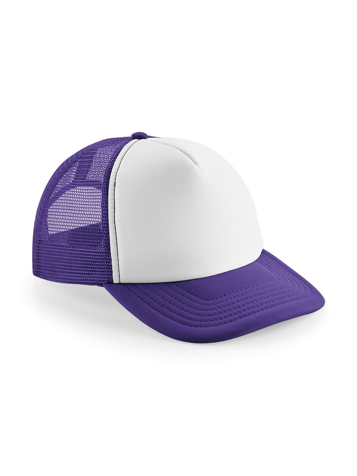 Gorra de camionero vintage con cierre ajustable - Morado/blanco