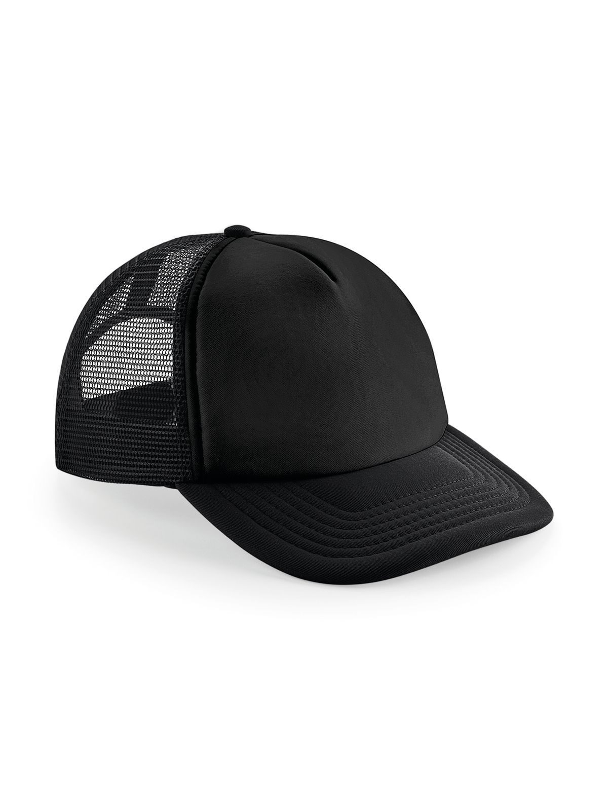 Gorra de camionero vintage con cierre ajustable - Negro Negro