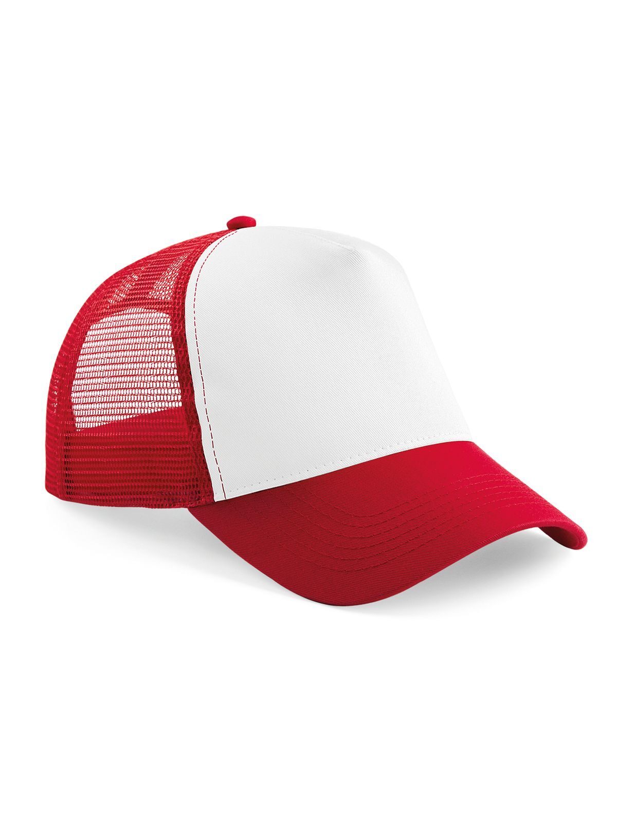 Gorra de camionero Snapback - Rojo/blanco clásico