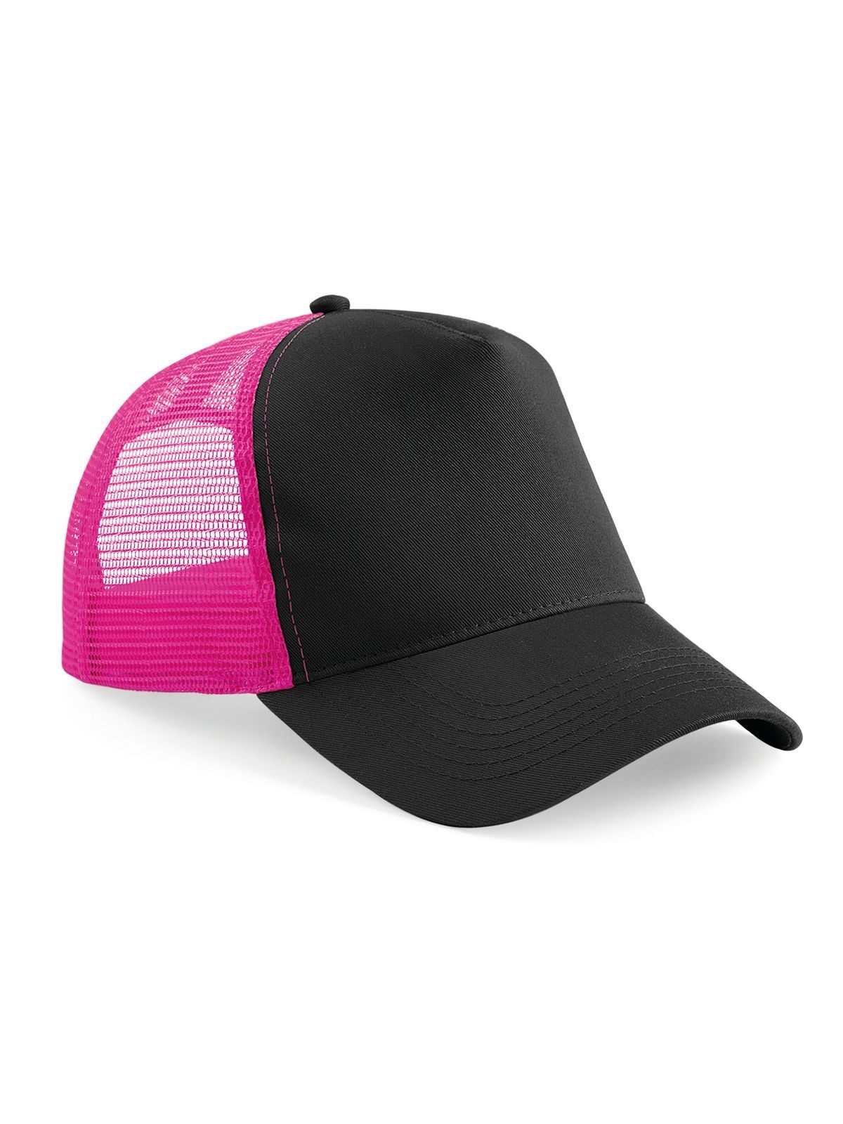Gorra de camionero Snapback - Negro/fucsia