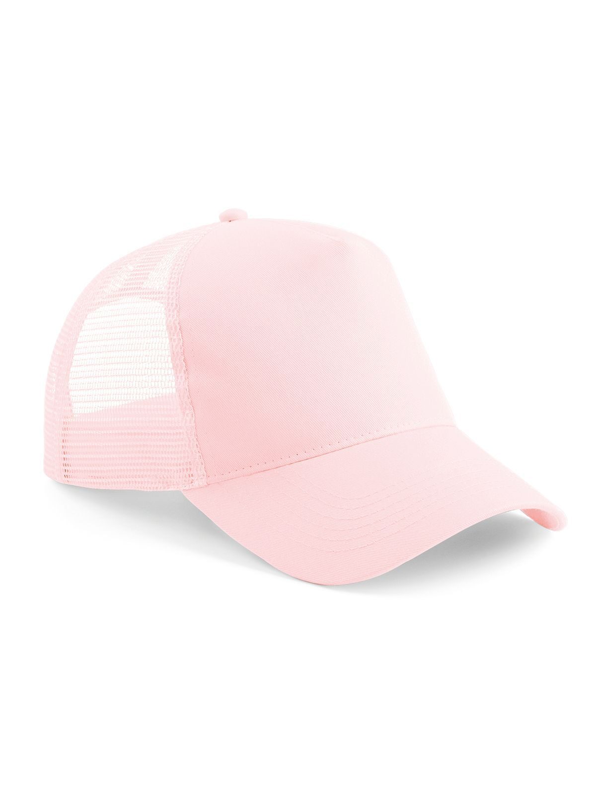 Gorra de camionero Snapback - Rosa pastel/rosa pastel