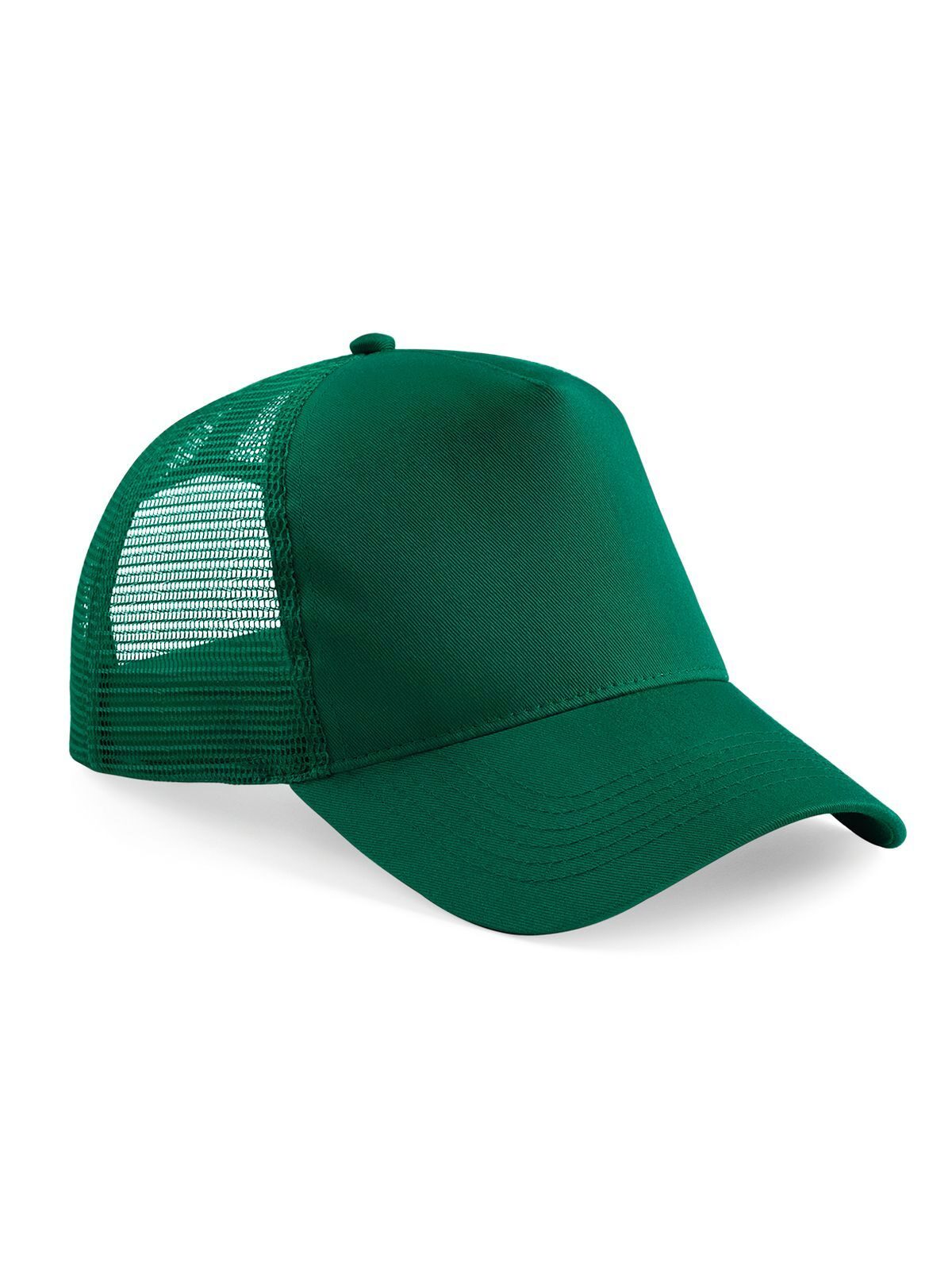 Gorra de camionero Snapback - Verde botella/verde botella