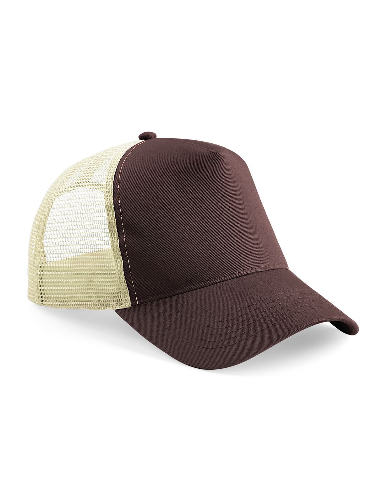 Gorra de camionero Snapback - Chocolate/caramelo