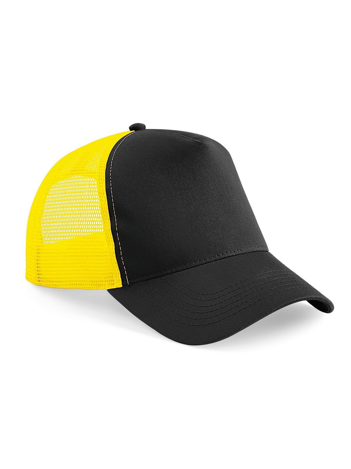 Gorra de camionero Snapback - Negro/amarillo