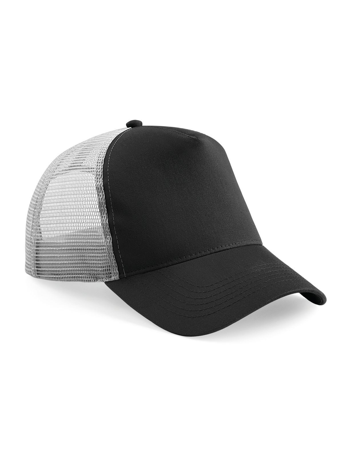 Gorra de camionero Snapback - Negro/gris claro