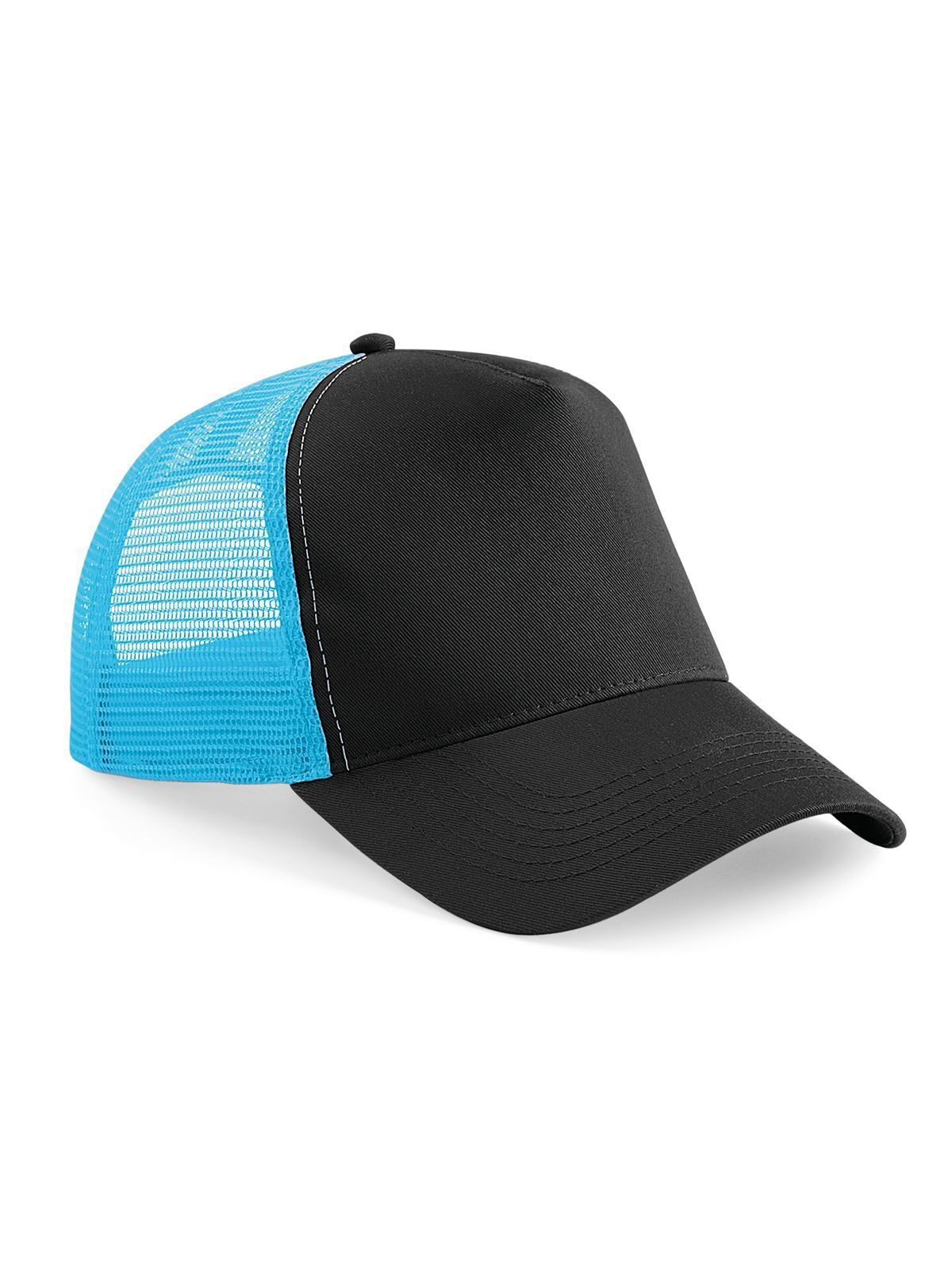 Gorra de camionero Snapback - Negro/azul surf