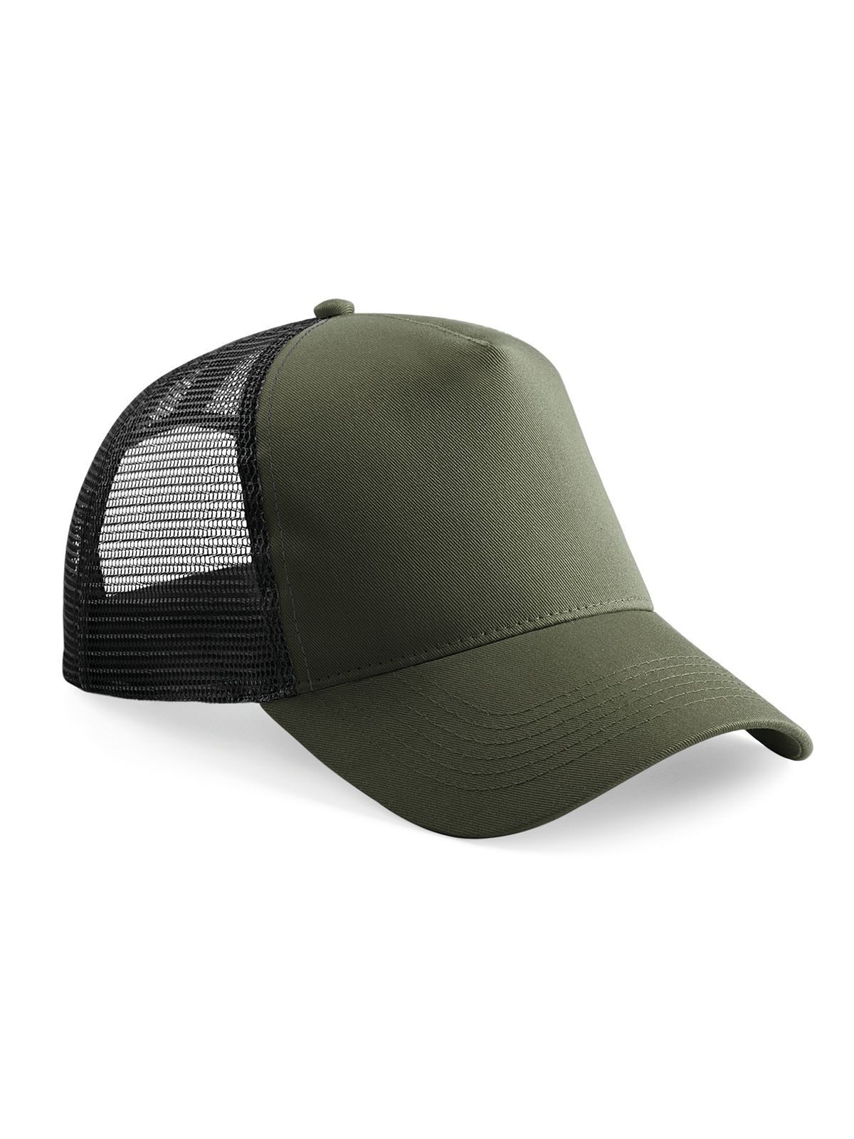 Gorra de camionero Snapback - Verde oliva/negro