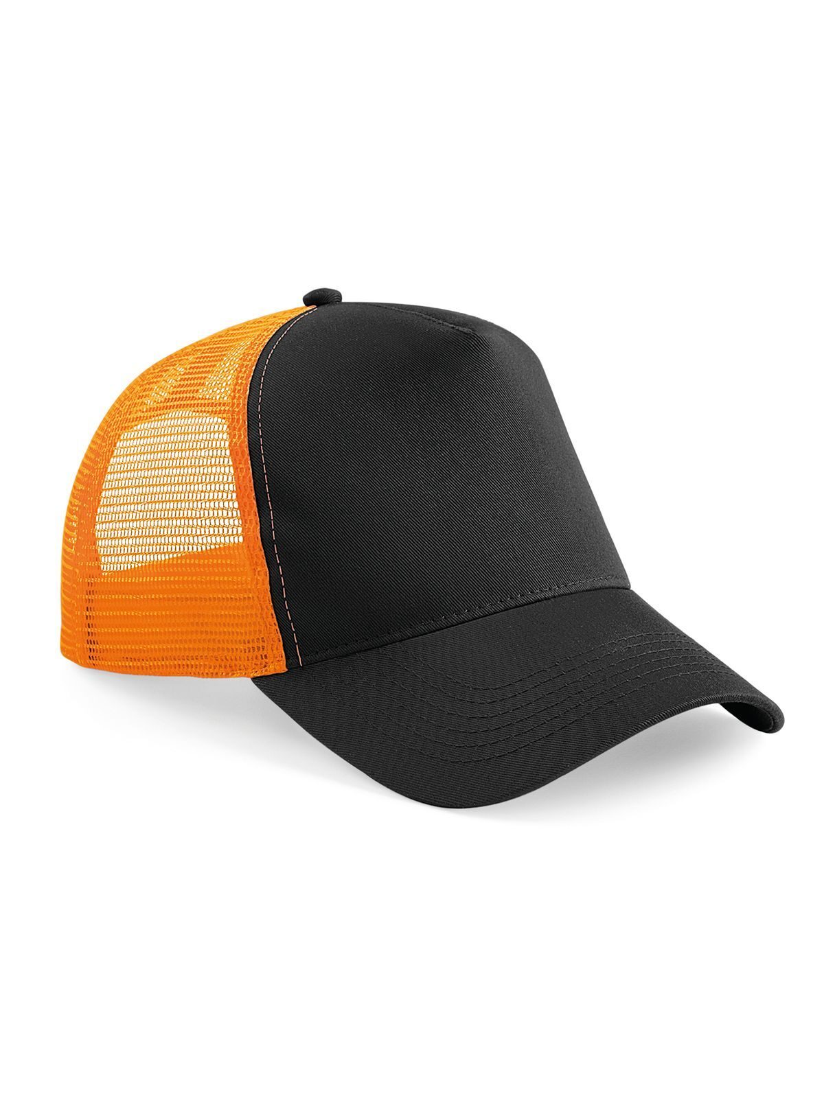 Gorra de camionero Snapback - Negro/naranja