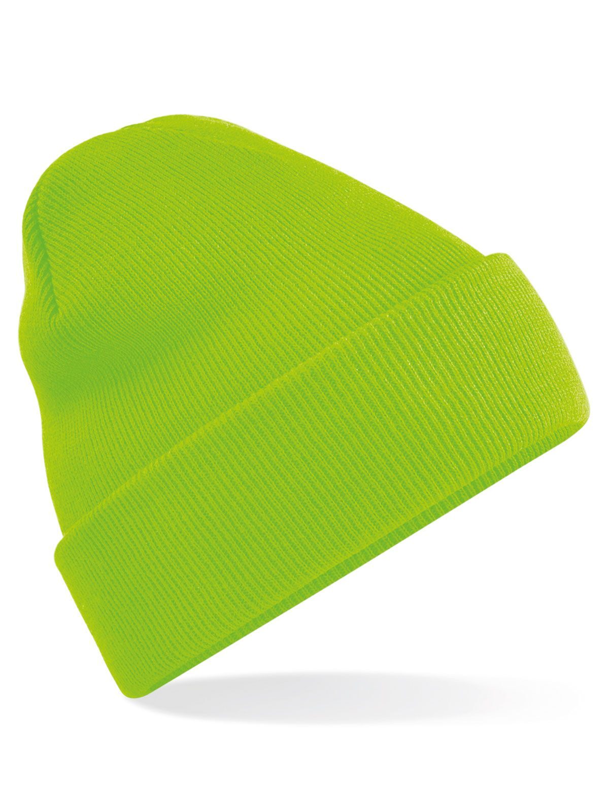 Gorro con puño original - Verde fluorescente