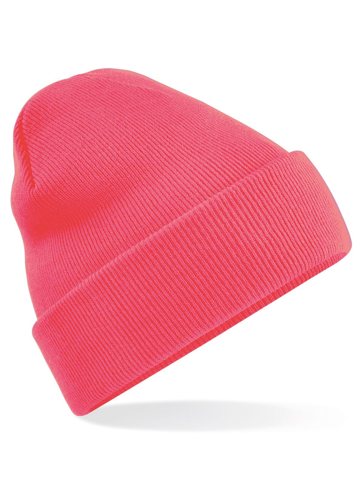 Gorro con puño original - Rosa fluorescente