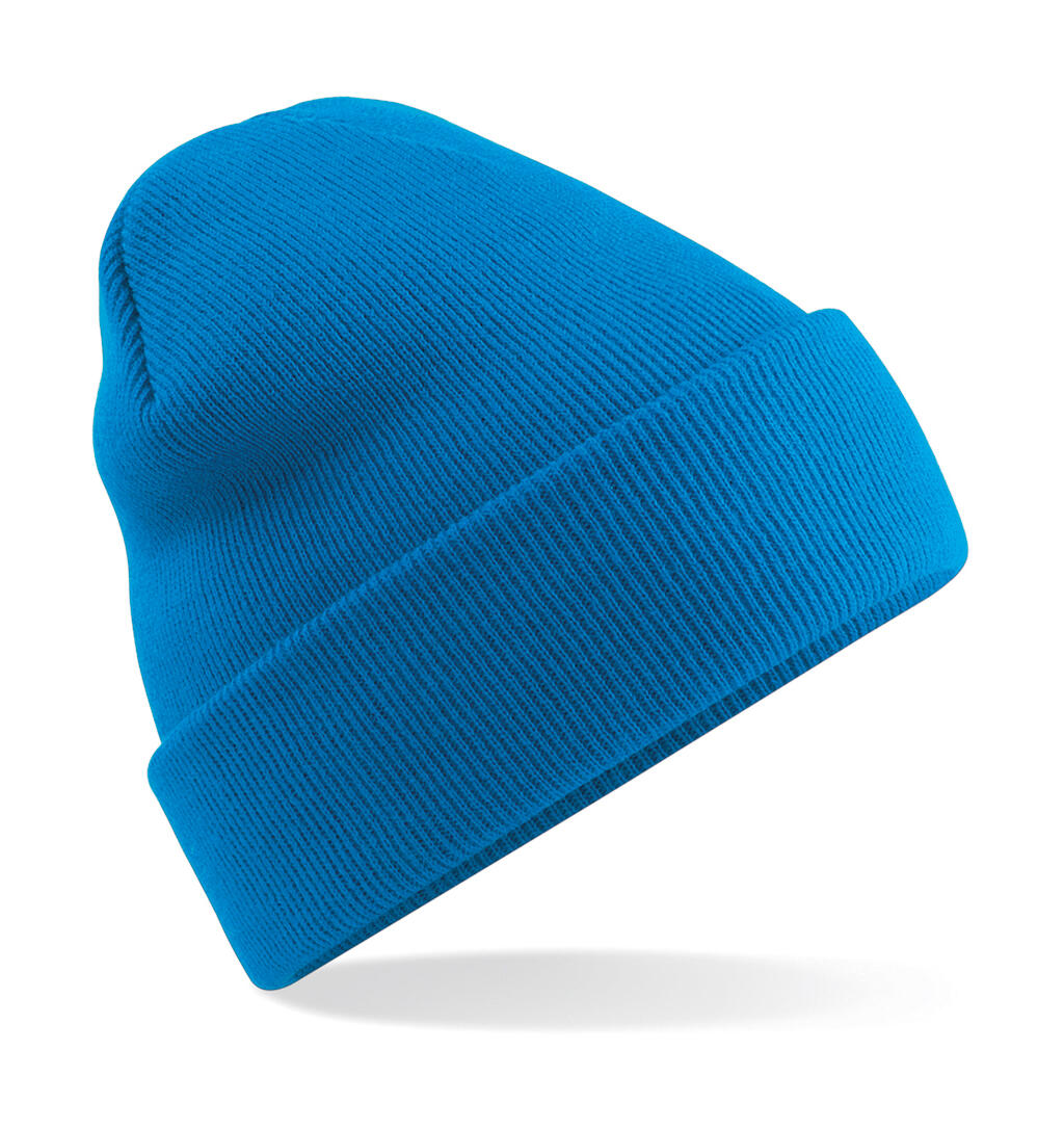 Gorro con puño original - Azul zafiro