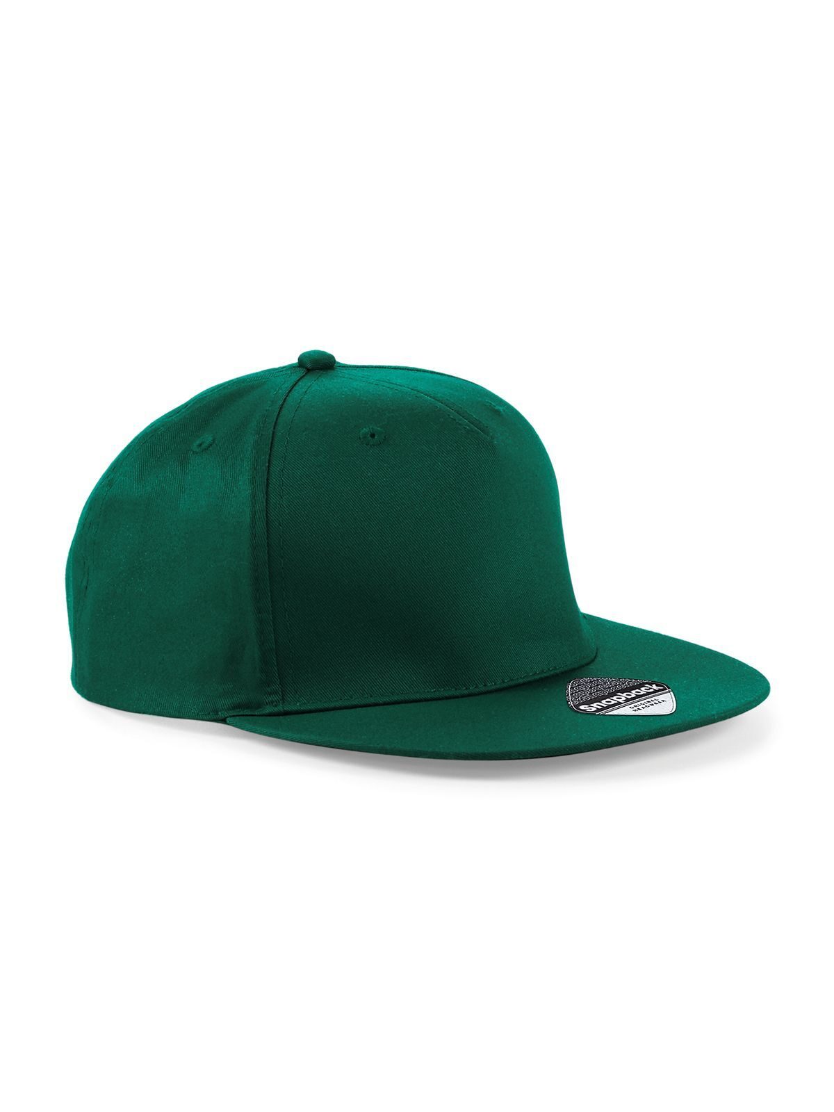 Gorra de rapero snapback de 5 paneles - Botella verde