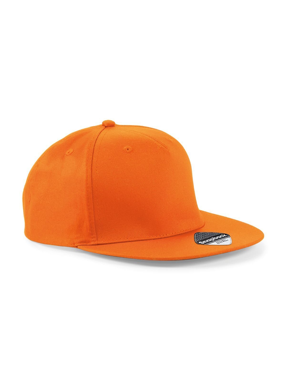 Gorra de rapero snapback de 5 paneles - Naranja
