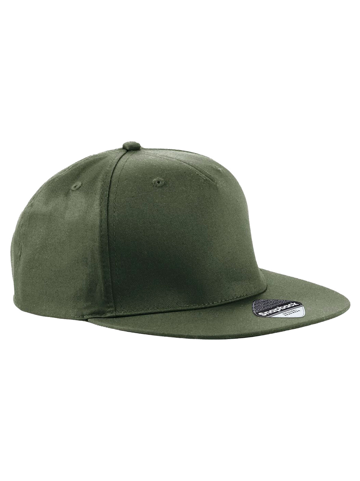 Gorra de rapero snapback de 5 paneles - Aceitunas verdes