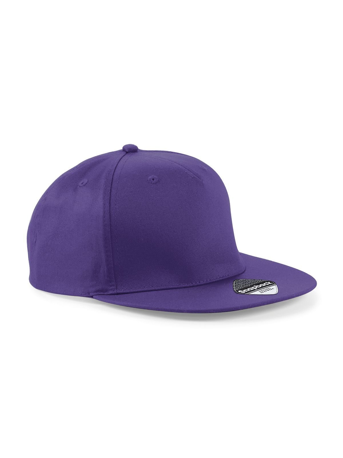 Gorra de rapero snapback de 5 paneles - Púrpura
