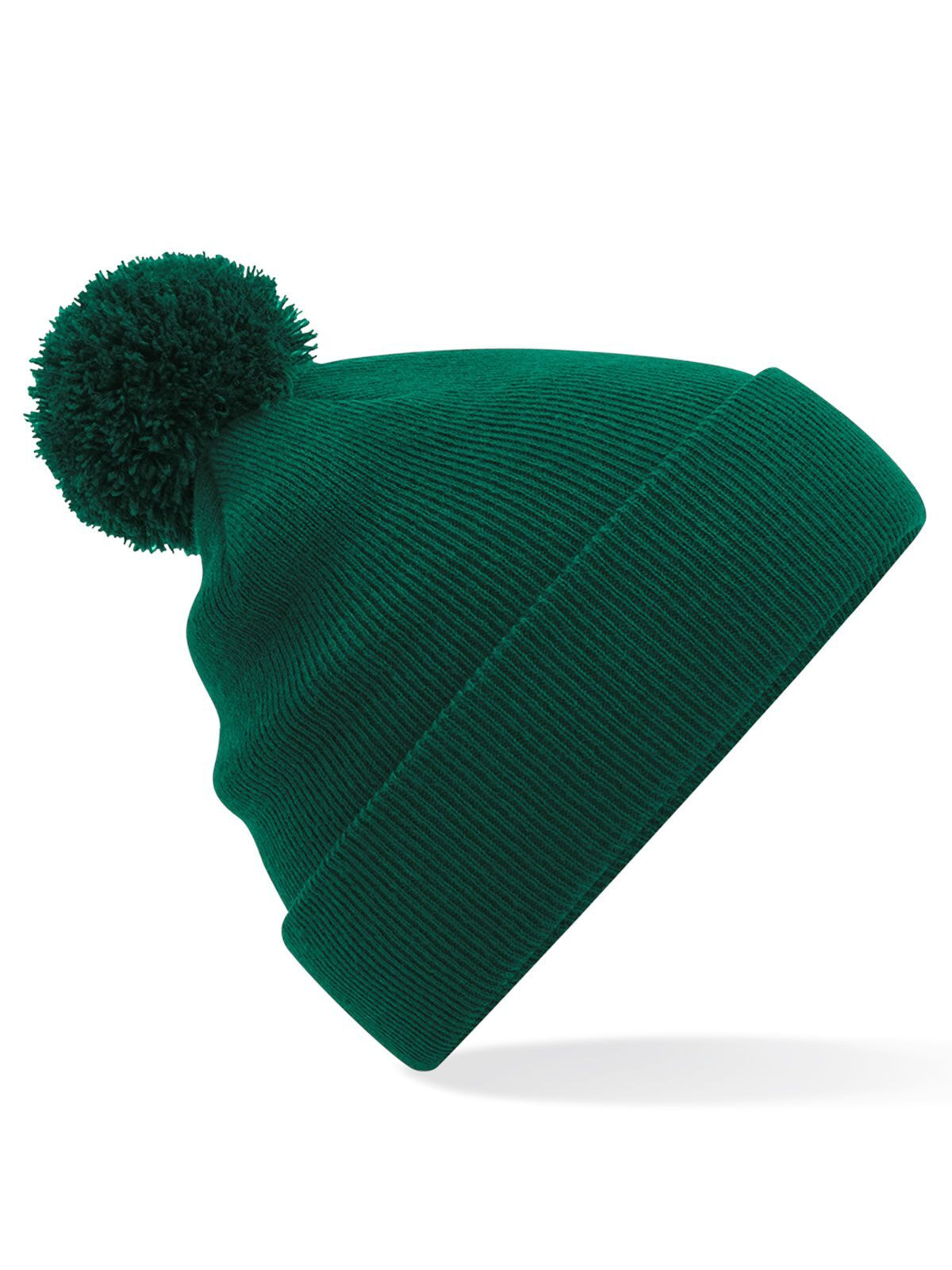 Gorro con pompón original - Botella verde