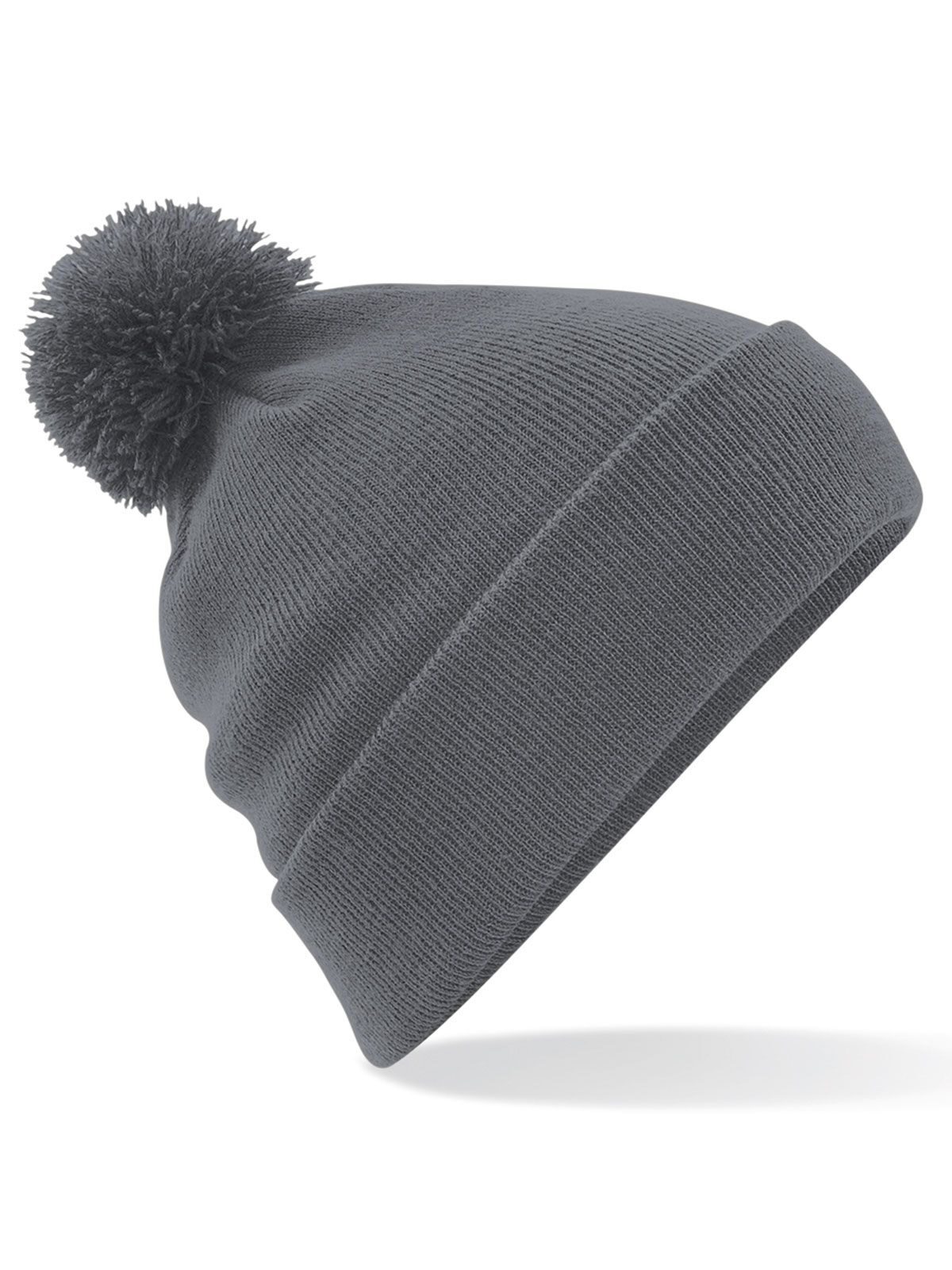 Gorro con pompón original - Gris grafito