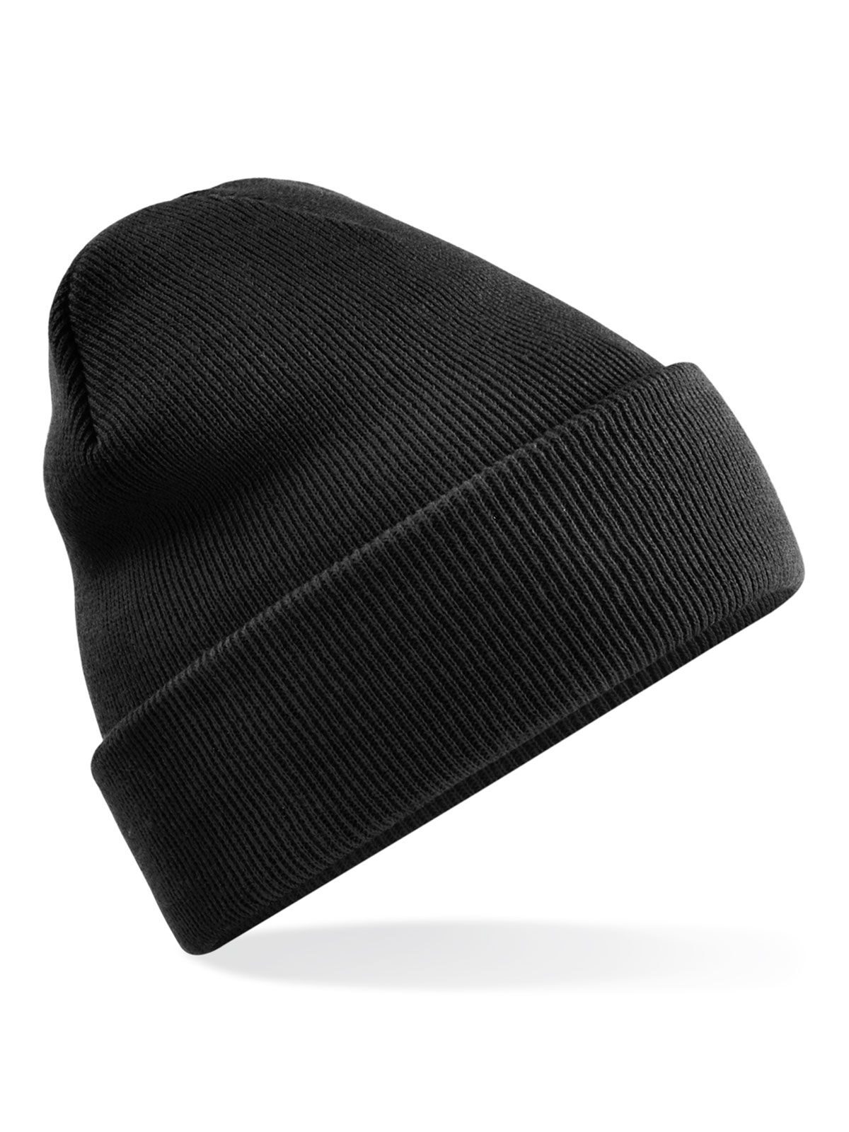Gorro con puño original reciclado - Negro