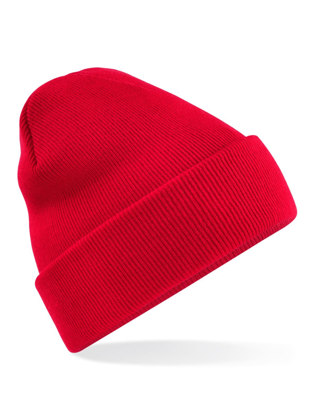 Gorro con puño original reciclado - Rojo clásico