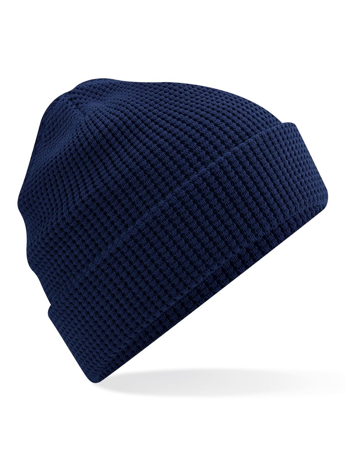 Gorro de algodón orgánico con textura de gofre - Oxford Navy