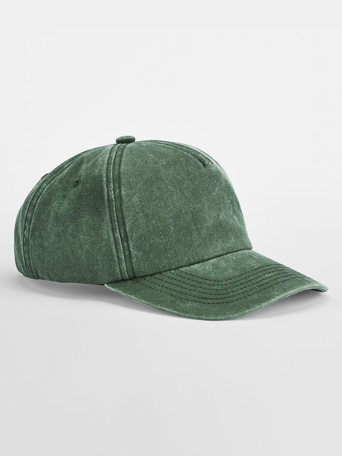 Gorra vintage de 5 paneles de corte relajado - VBO - Verde botella vintage