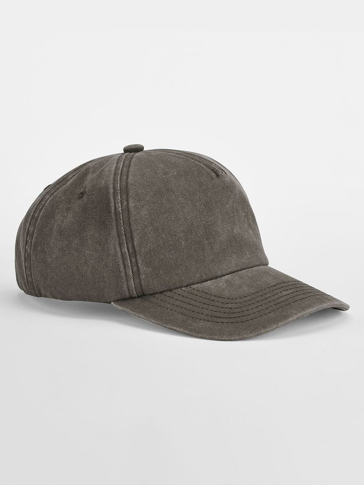 Gorra vintage de 5 paneles de corte relajado - VBR - Marrón vintage