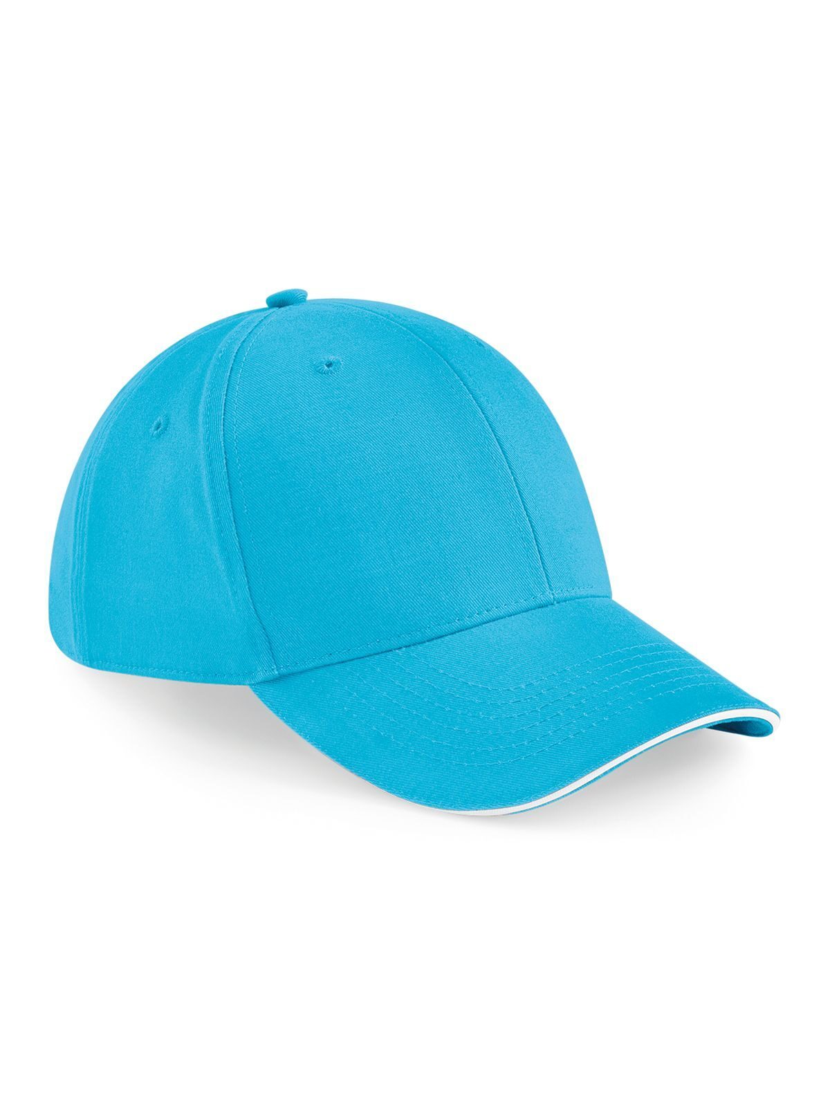 Gorra deportiva de 6 paneles - Azul surf/blanco