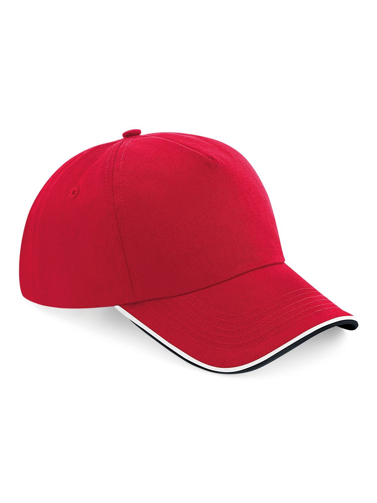 Gorra auténtica de 5 paneles con visera ribeteada