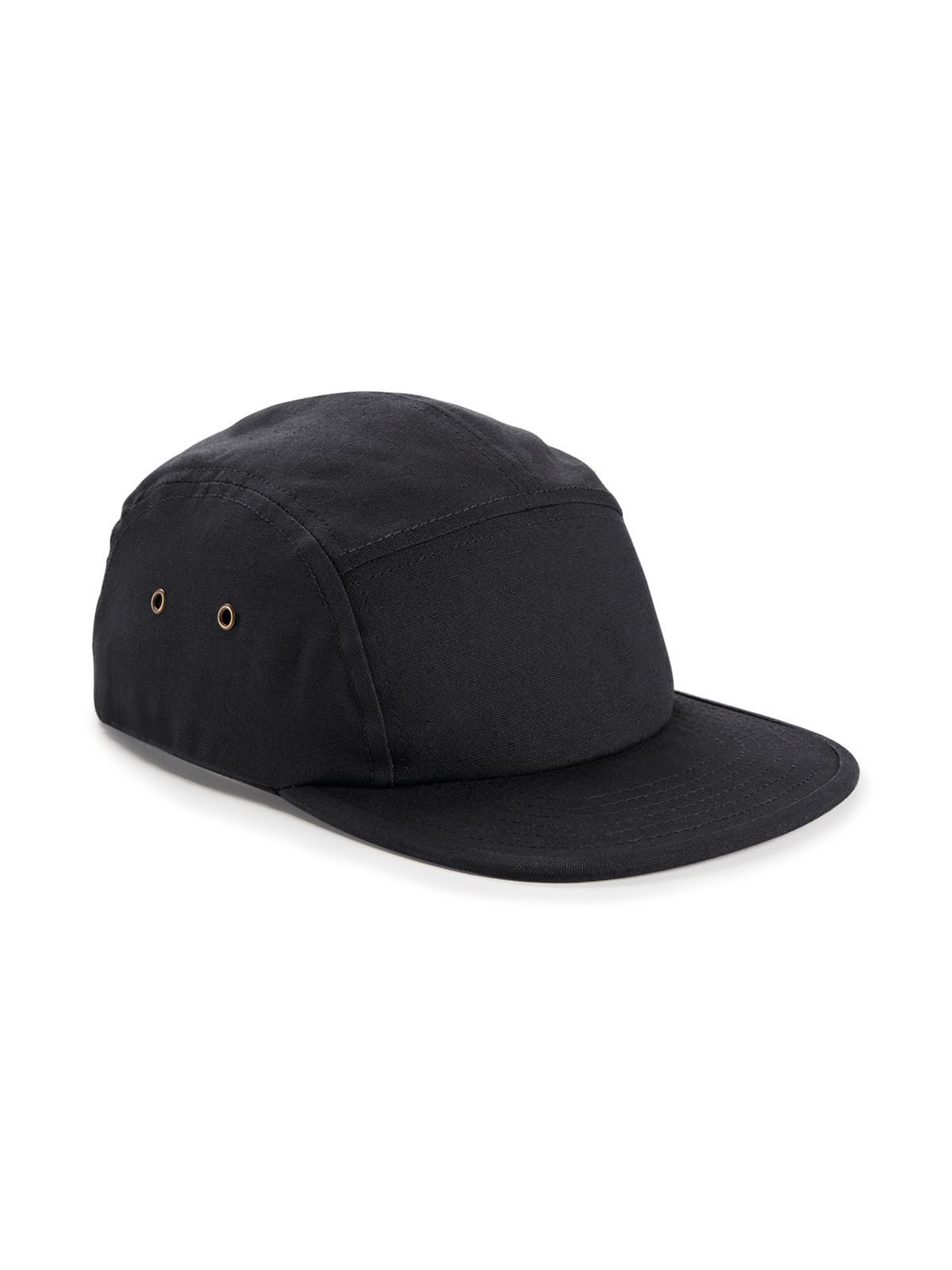Gorra de lona de 5 paneles para caravana - Negro