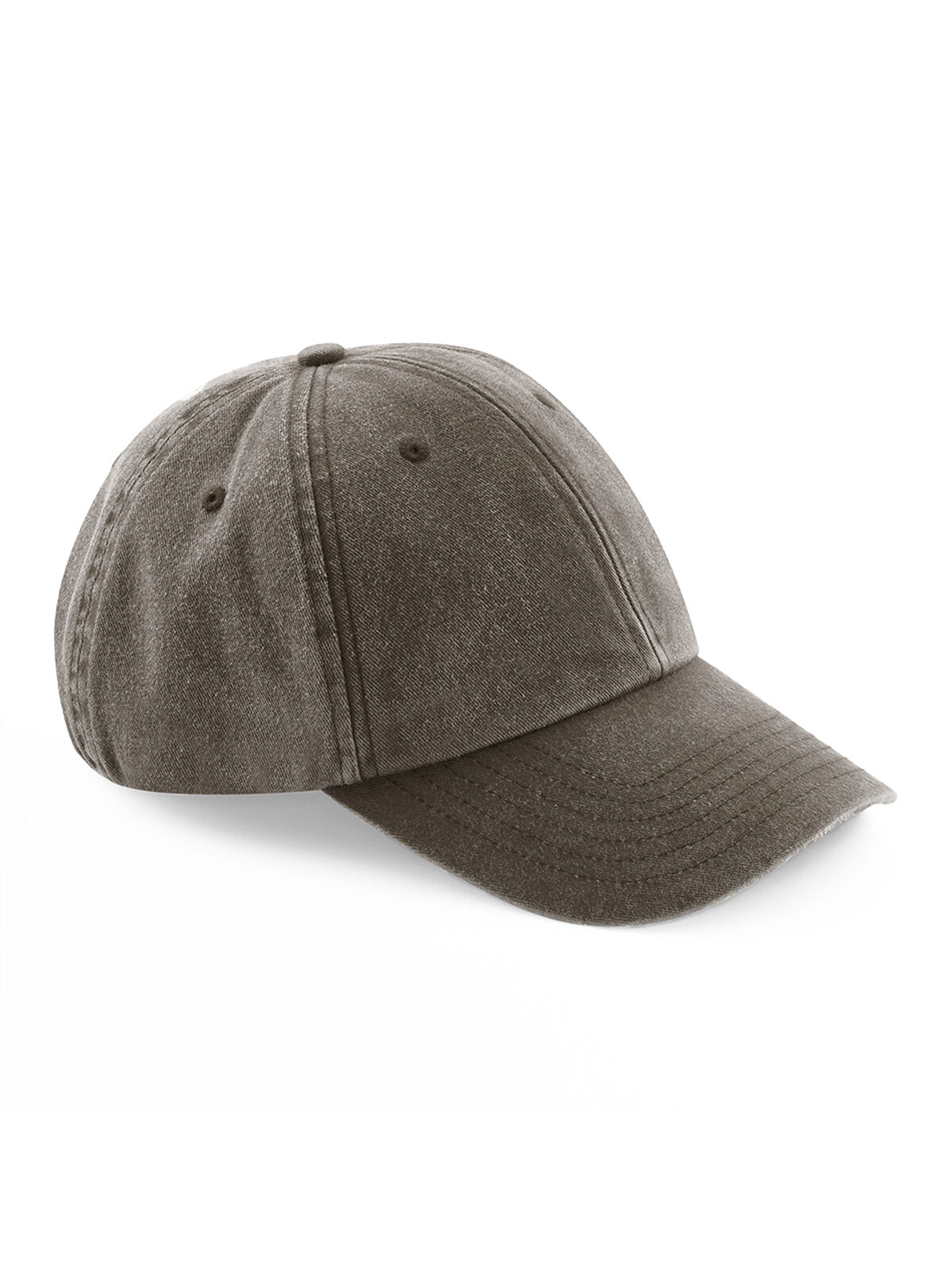 Gorra vintage de perfil bajo - Marrón vintage