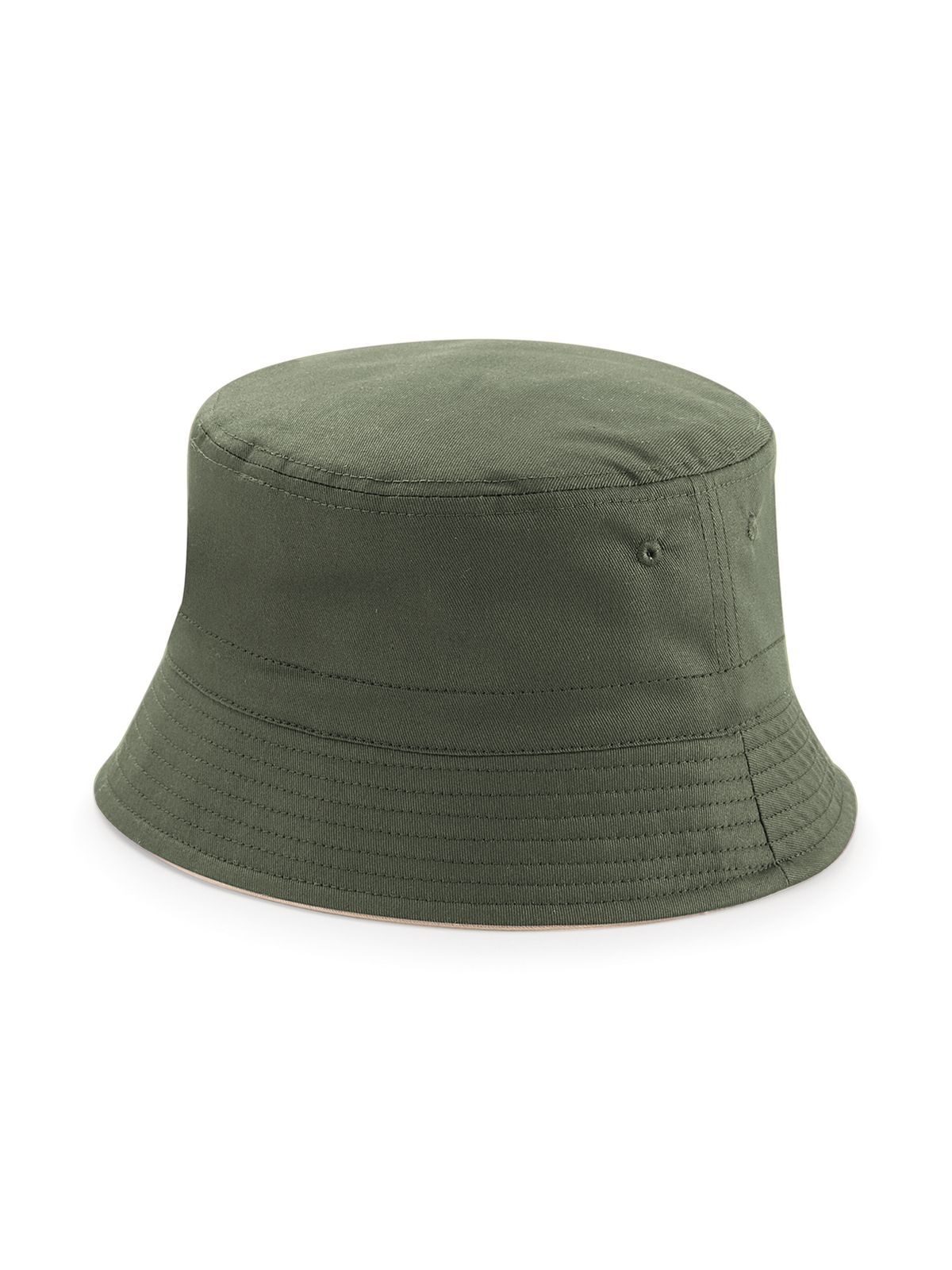 Sombrero de pescador reversible - Verde oliva/piedra