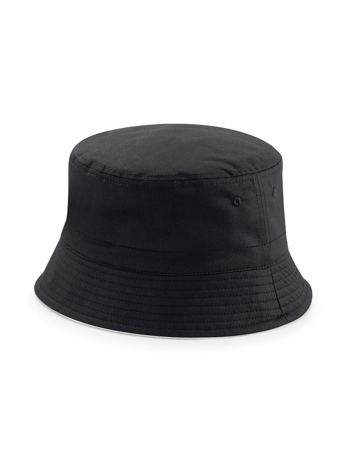 Sombrero de pescador reversible - Negro/gris claro