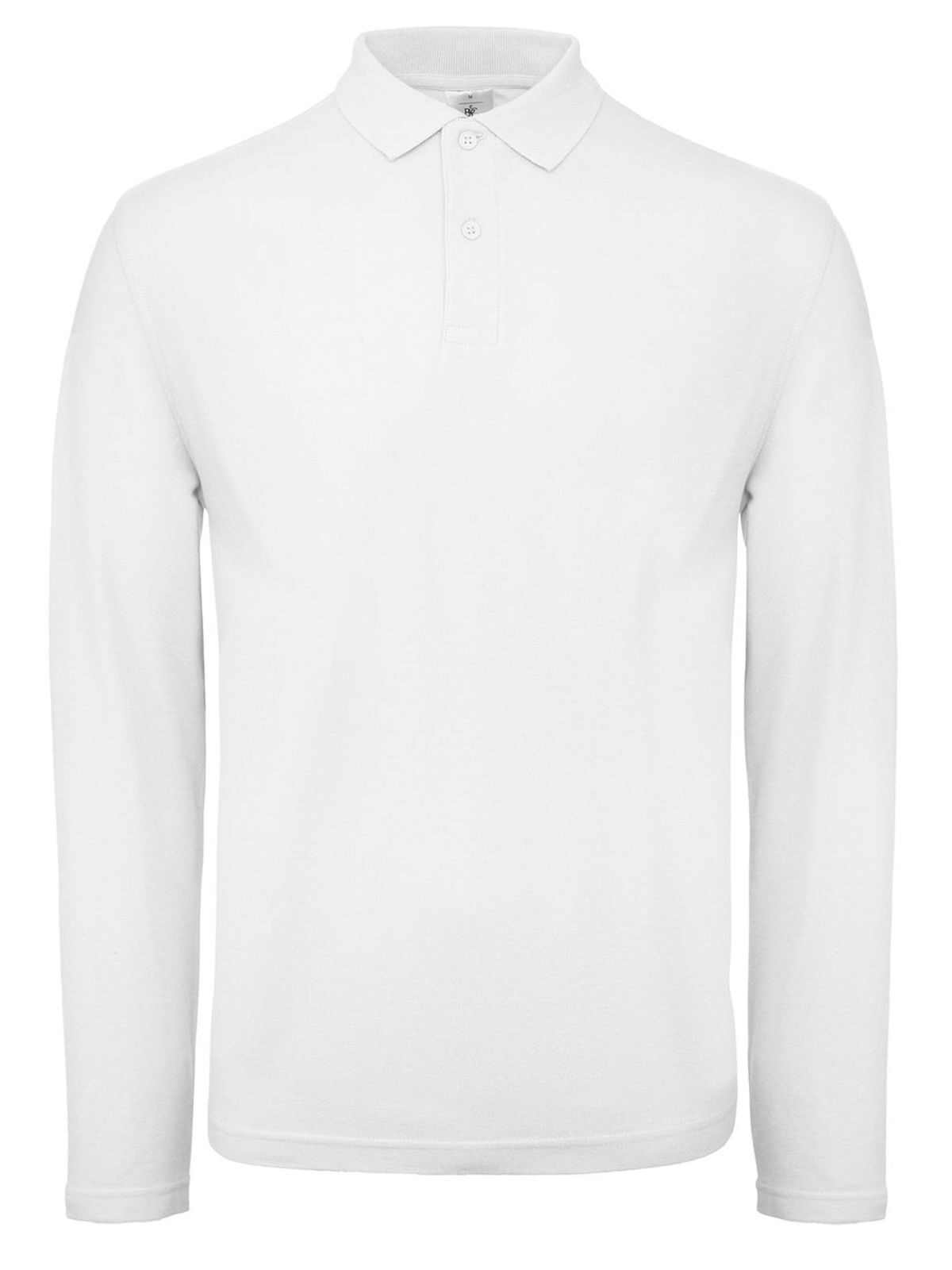 Polo de manga larga para hombre ID.001 - 001 - Blanco