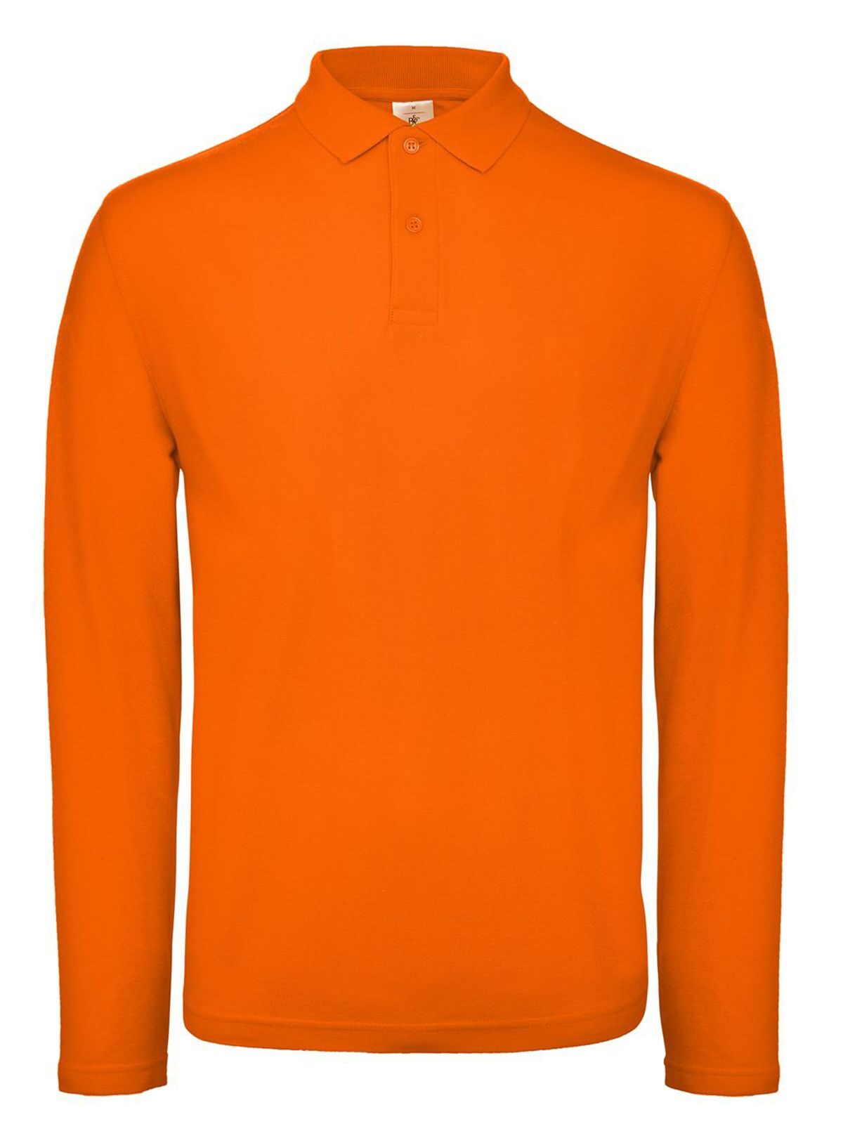 Polo de manga larga para hombre ID.001 - OR235 - Naranja