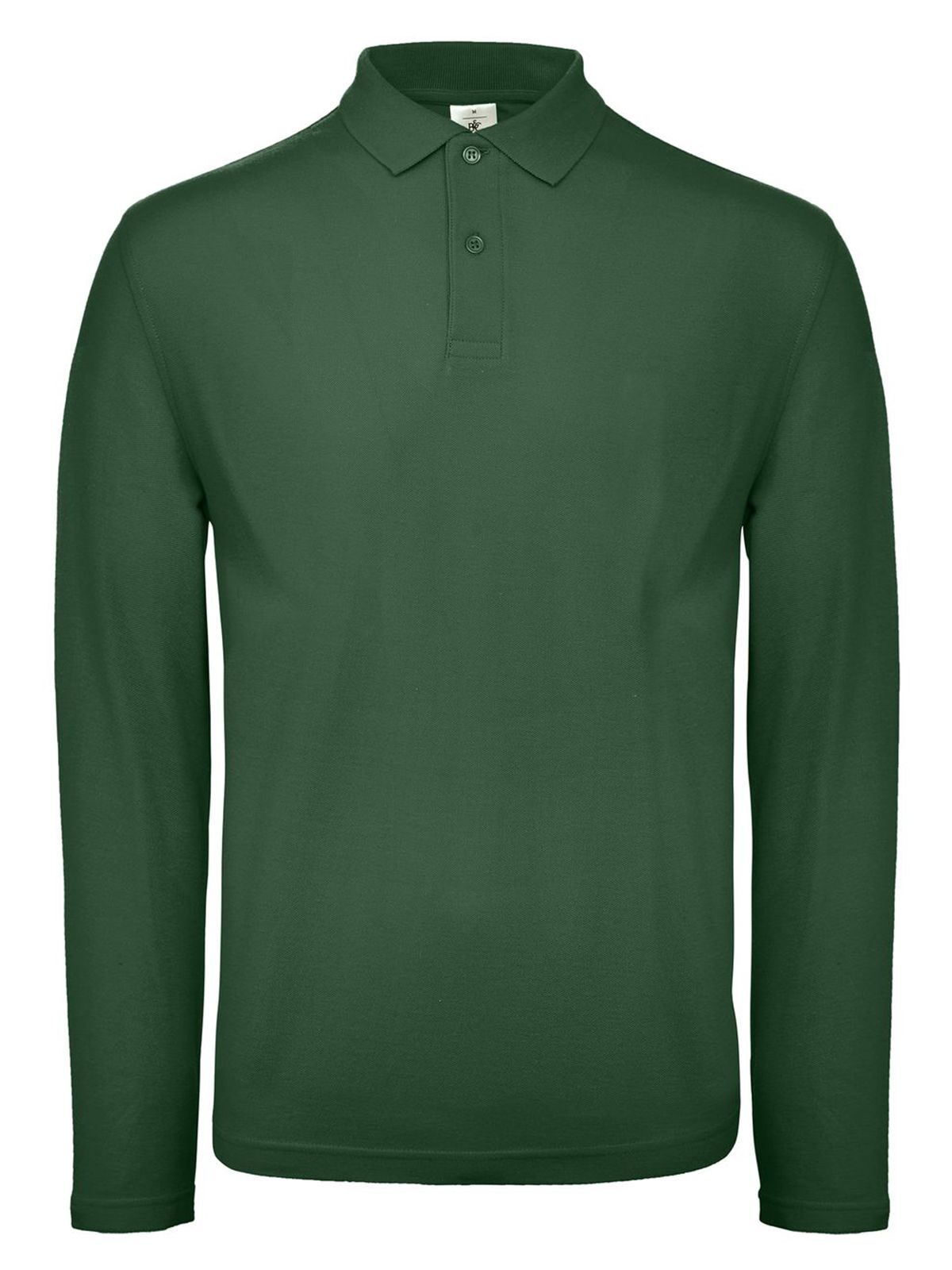 Polo de manga larga para hombre ID.001 - 540 - Verde botella