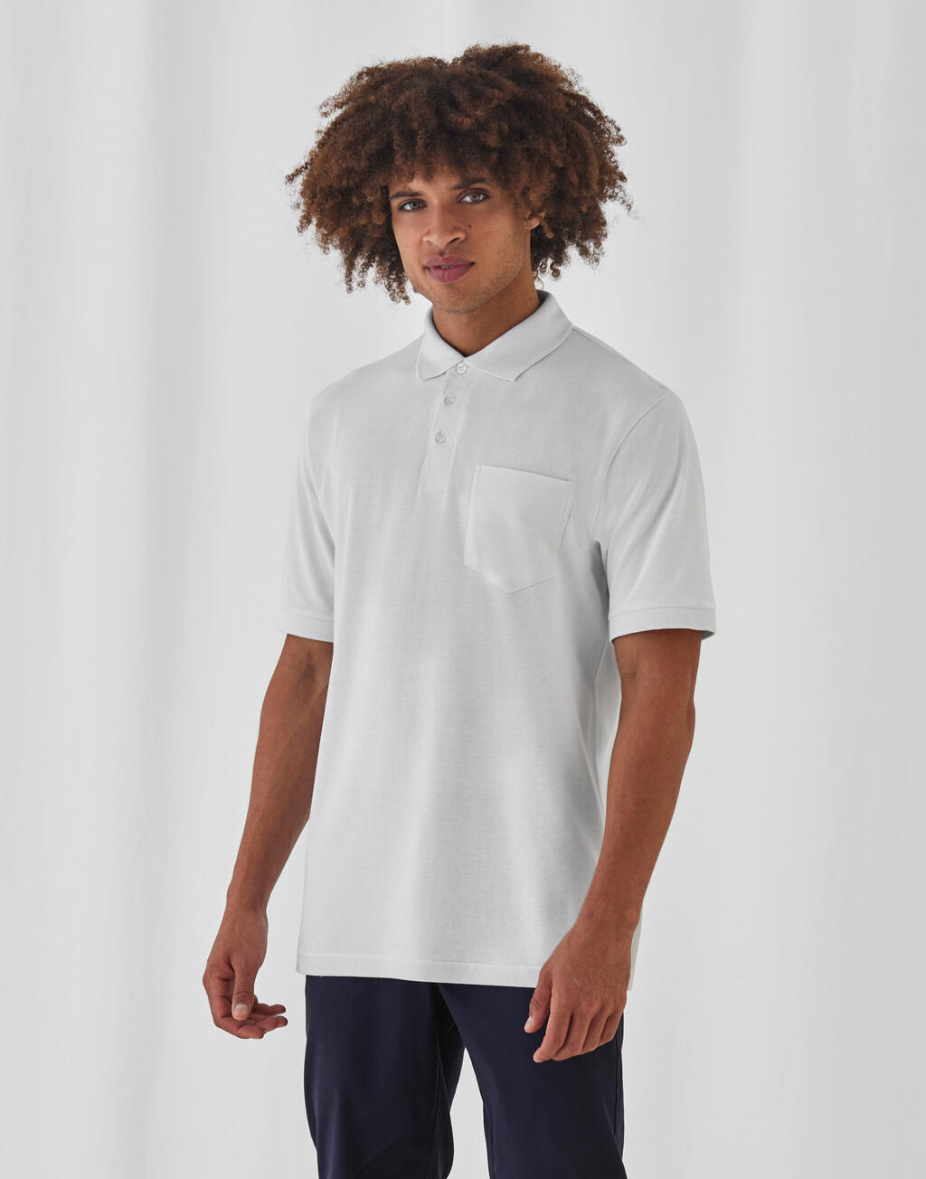 Polo unisex Safran Pocket - 002 - Negro