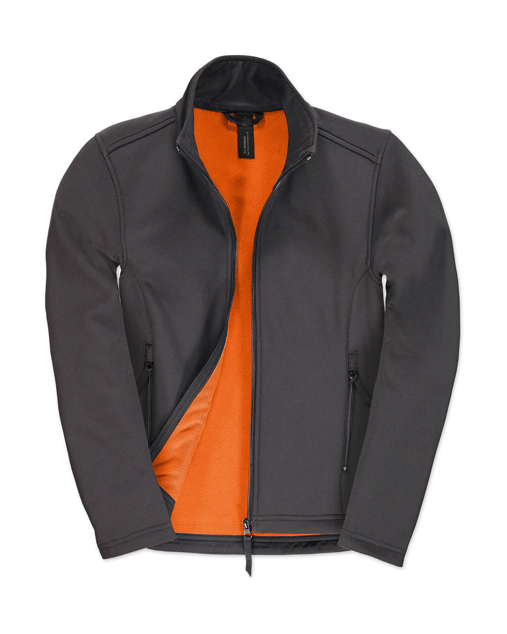 Chaqueta Softshell para mujer ID.701 - Gris oscuro/Naranja neón
