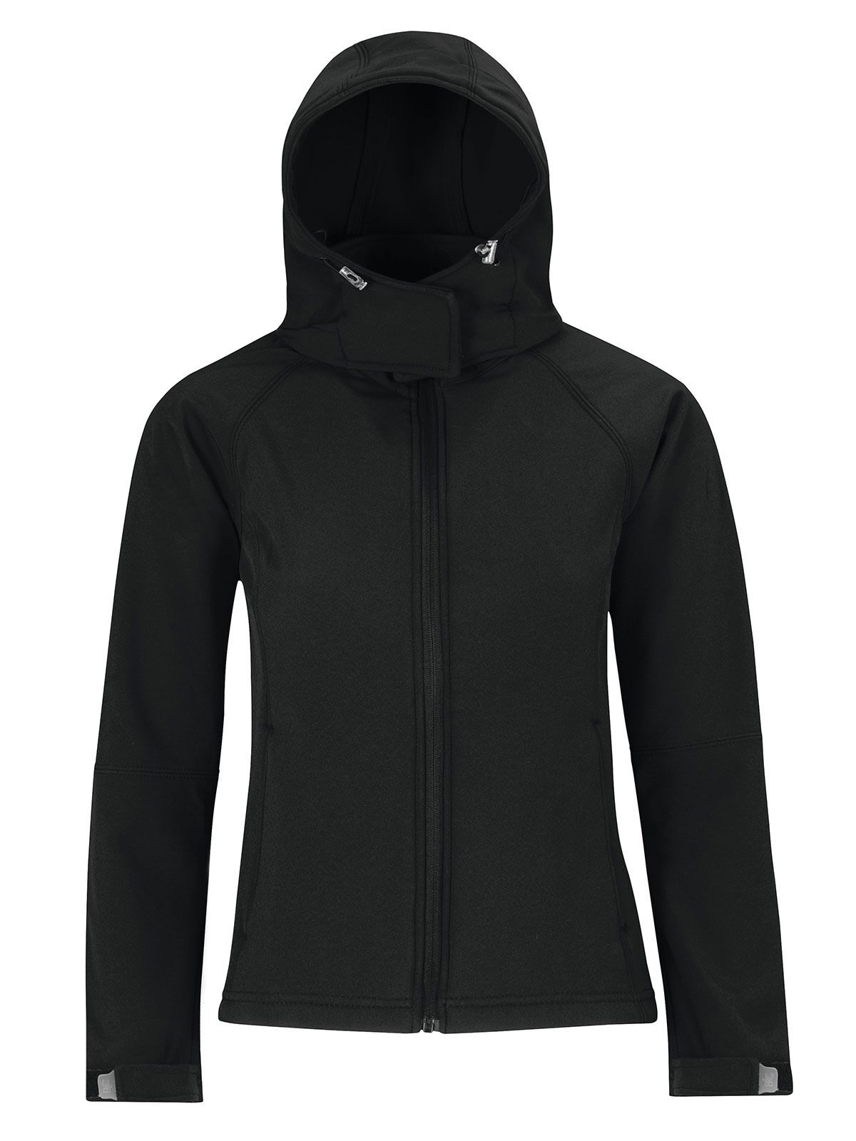 Chaqueta softshell con capucha para mujer - 002 - Negro