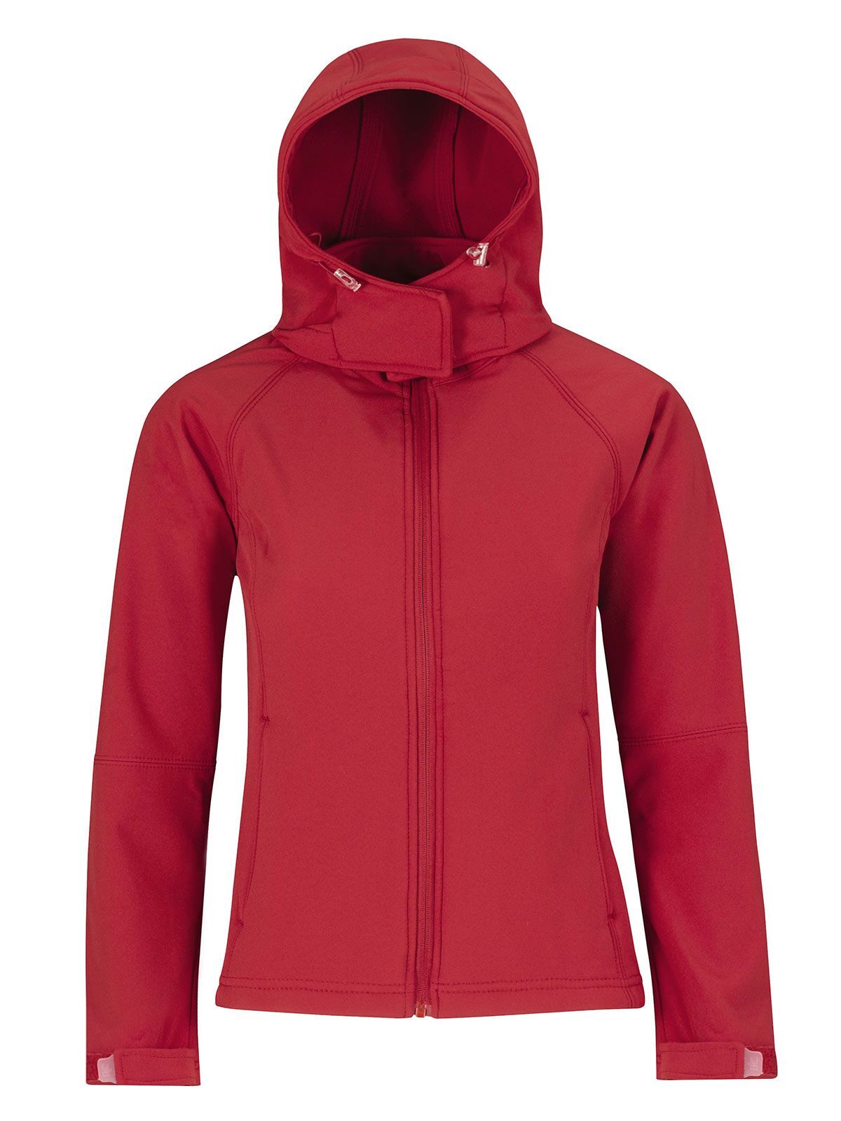 Chaqueta softshell con capucha para mujer - 004 - Rojo