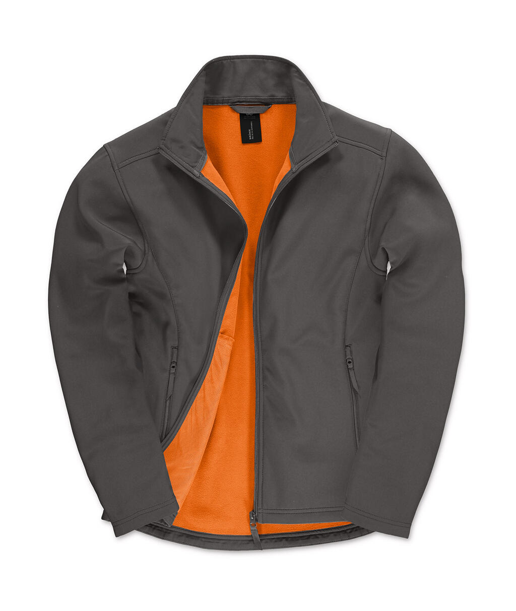 Chaqueta Softshell para hombre ID.701 - 170 - Gris oscuro/Naranja neón