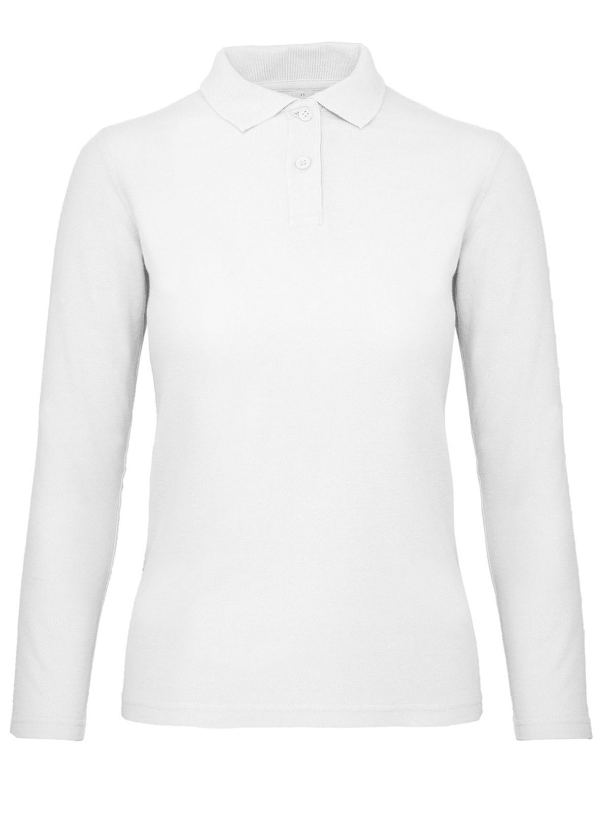 Polo de manga larga para mujer ID.001 - 001 - Blanco