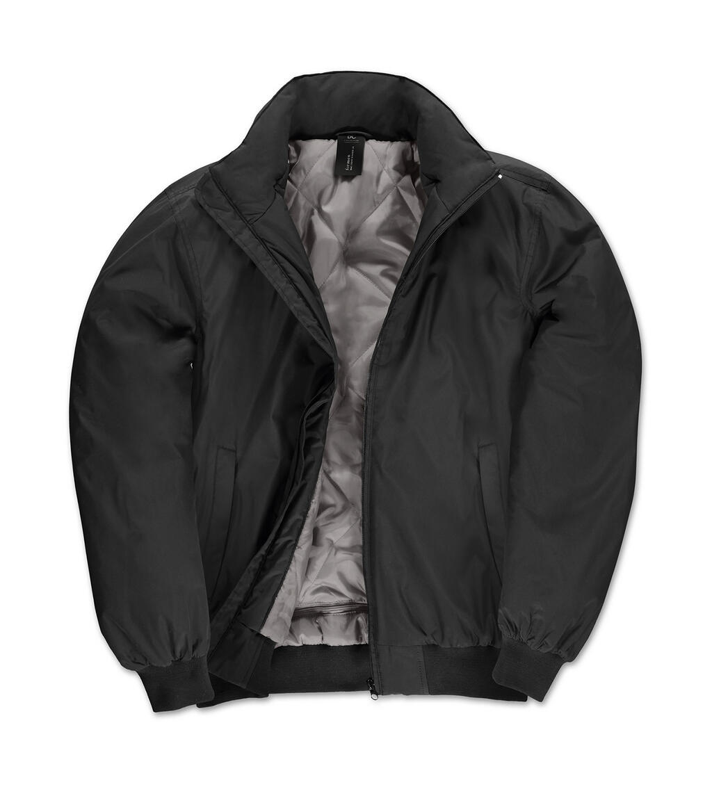 Chaqueta bomber de cuello redondo para hombre - 002 - Negro
