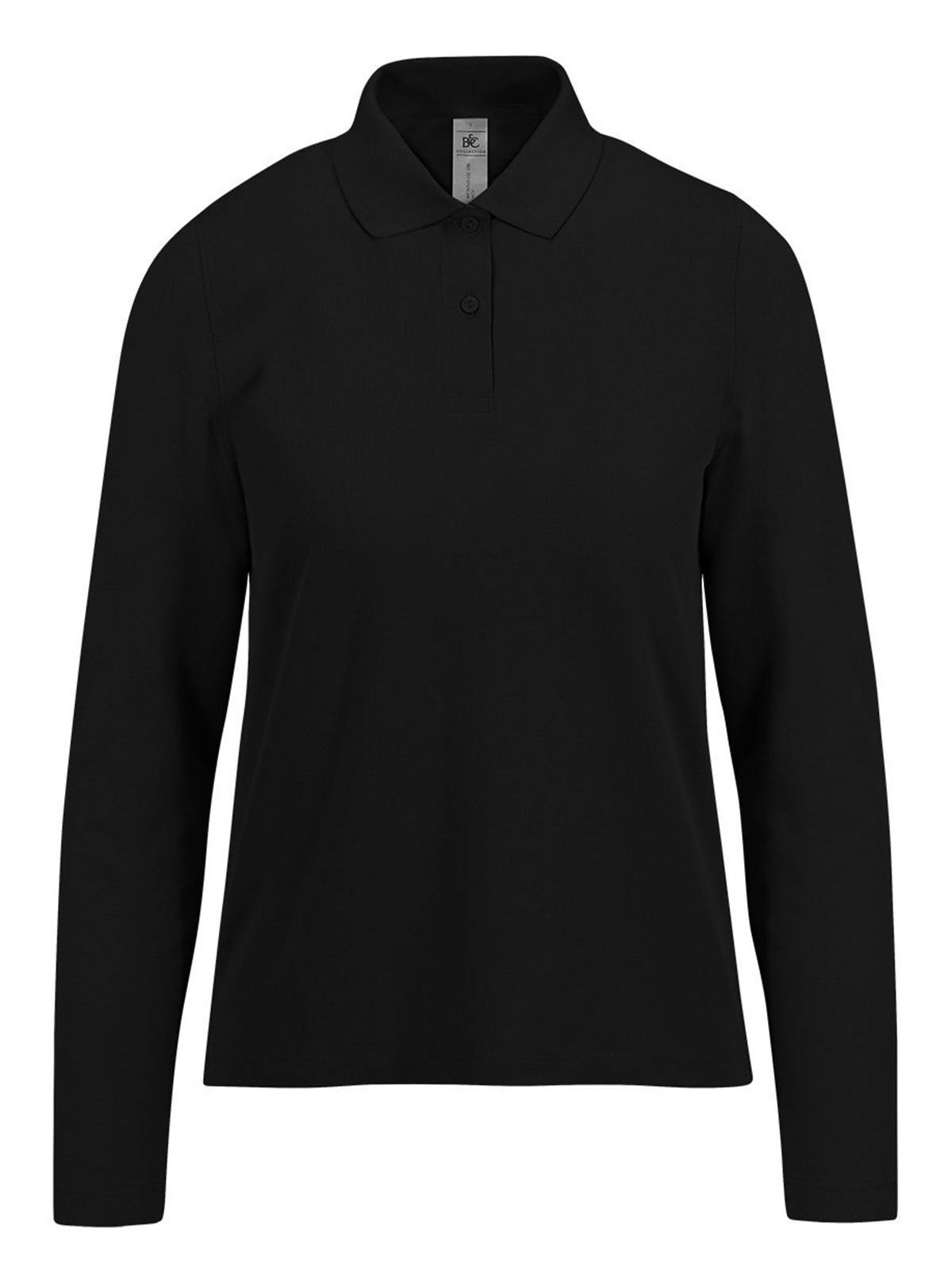 Mi Polo 210 de manga larga / Mujer - BL002 - Negro