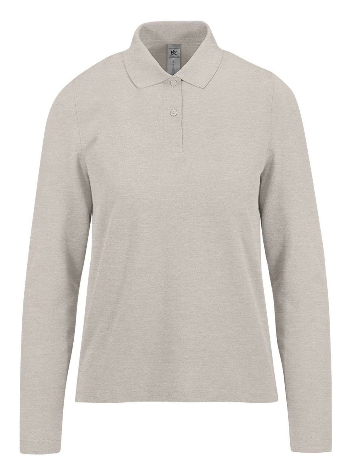 Mi Polo 210 de manga larga / Mujer - HG601 - Niebla gris jaspeada