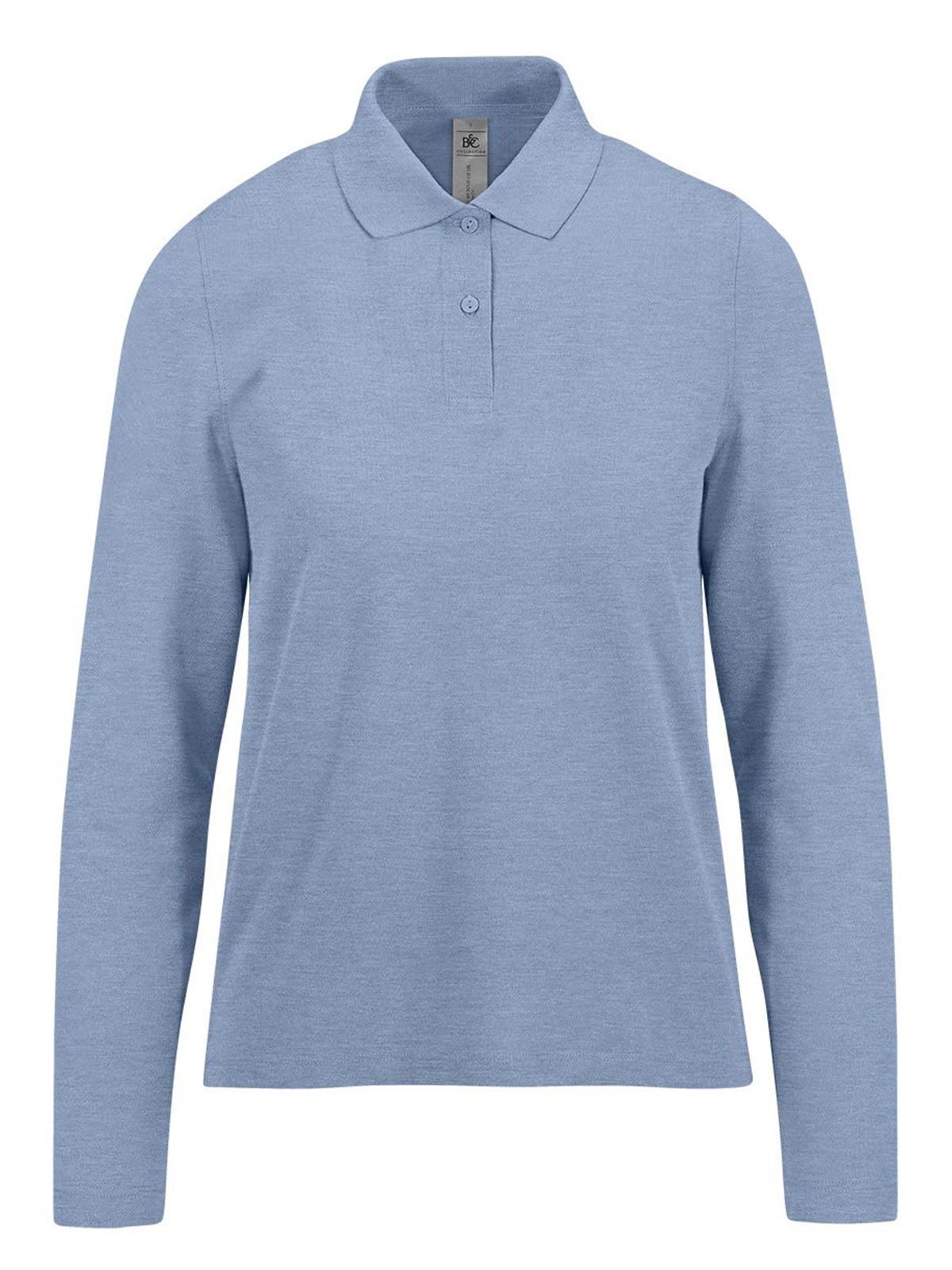 Mi Polo 210 de manga larga / Mujer - HB609 - Azul jaspeado