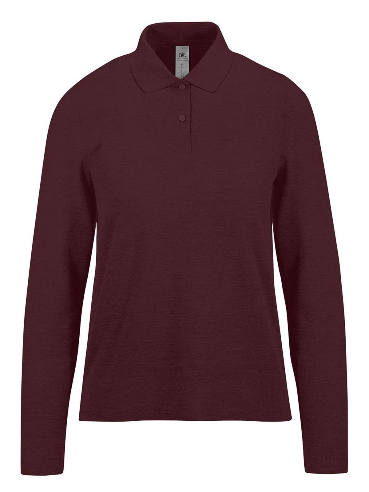 Mi Polo 210 de manga larga / Mujer - HB619 - Burdeos jaspeado