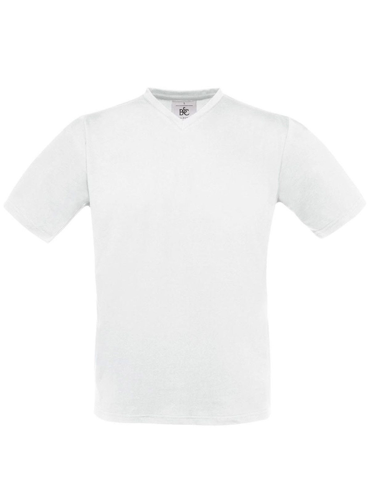 Camiseta con cuello en V Exact - 001 - Blanco
