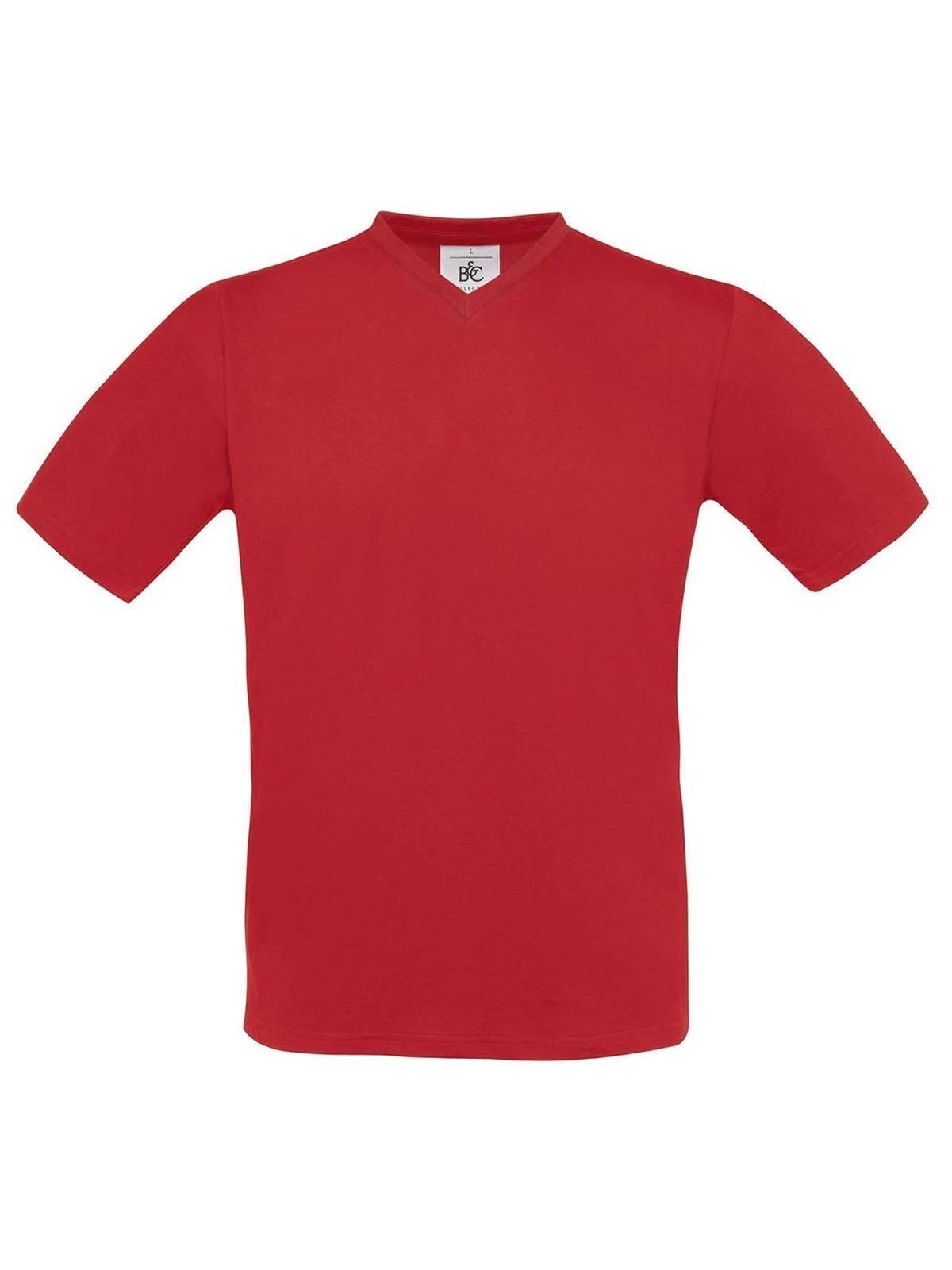 Camiseta con cuello en V Exact - 004 - Rojo