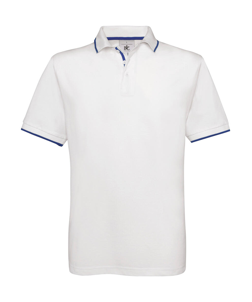 Polo Safran Sport - Blanco/Azul real