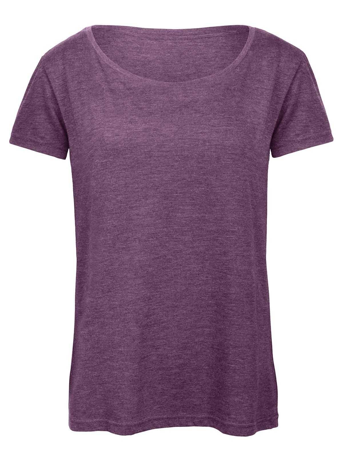 Camiseta Triblend para mujer - HP616 - Morado jaspeado